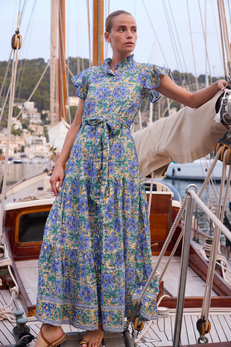 Oliphant - Leila Ruffle Collar Maxi