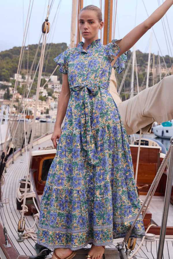 Oliphant - Leila Ruffle Collar Maxi