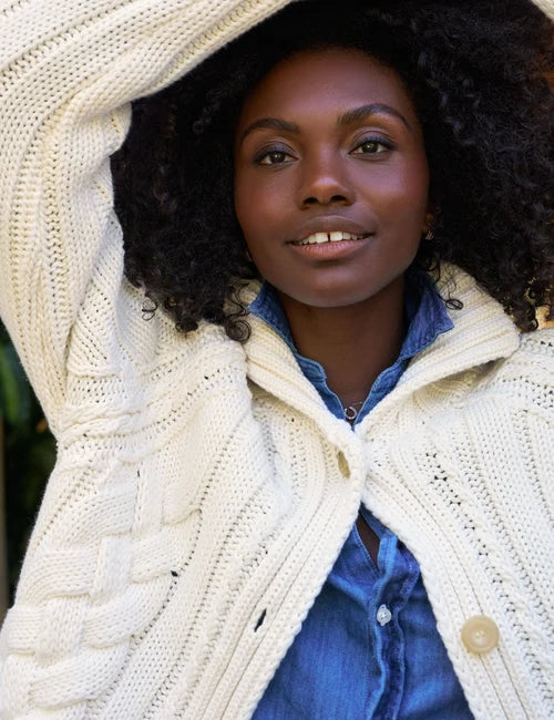 Frank & Eileen - Mini Cotswolds Cable Cardigan