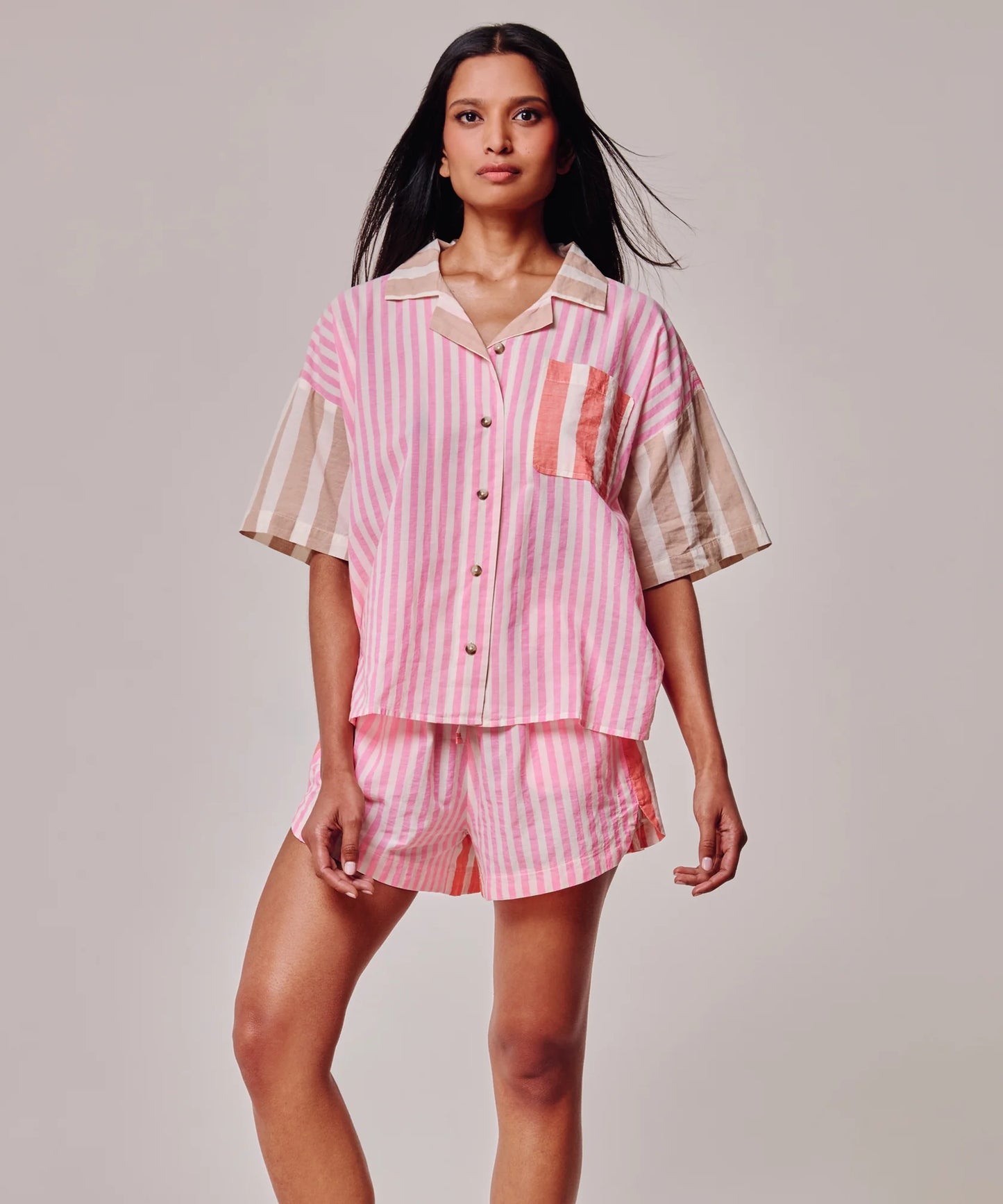 Cotton Cassis Pajamas/ Coverup