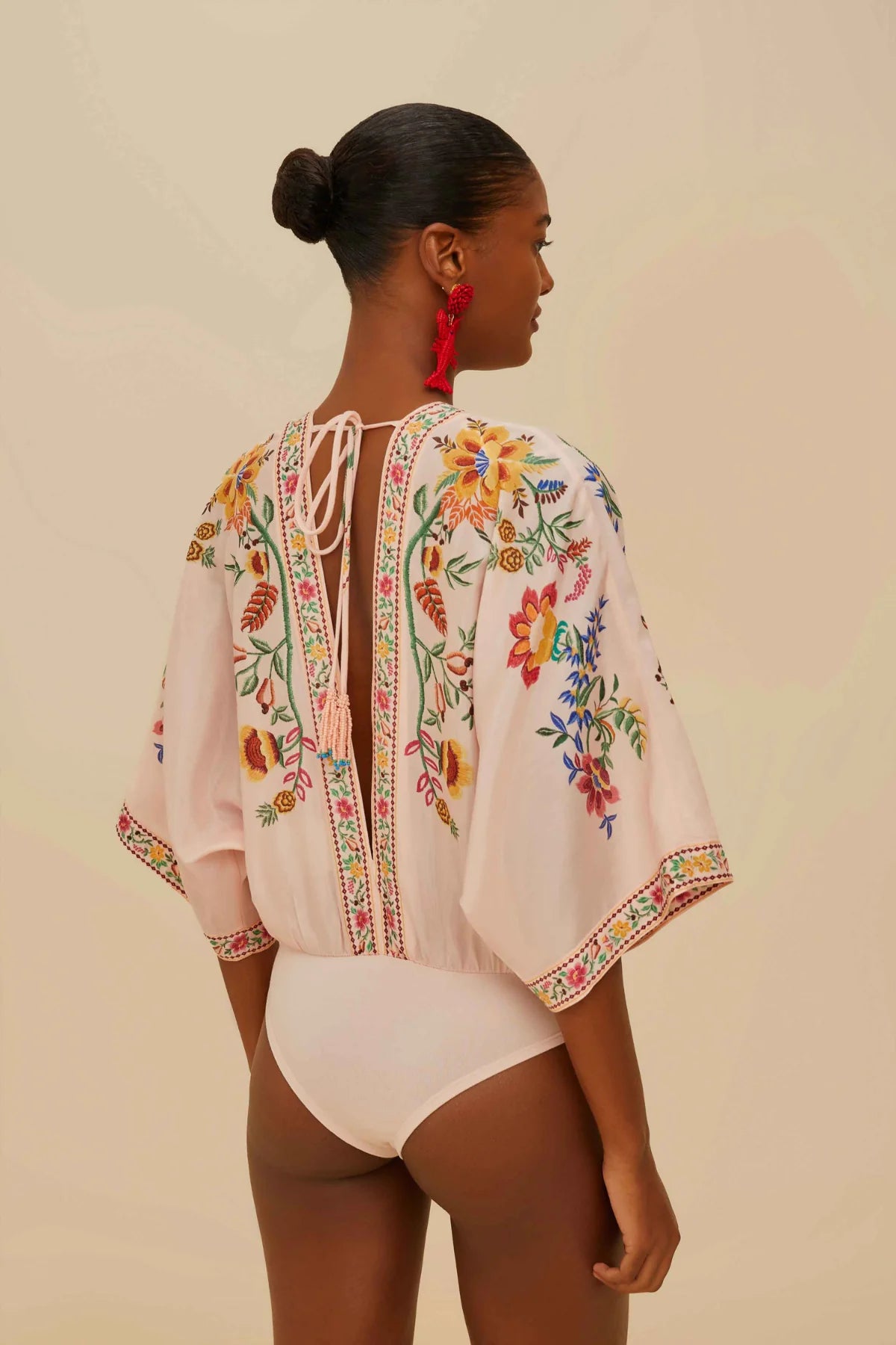 Farm Rio - Delicate Forest Pink Bodysuit