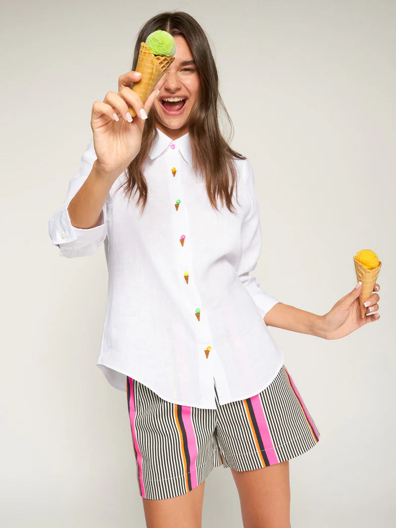 Vilagallo - Embroidered Ice Cream Shirt