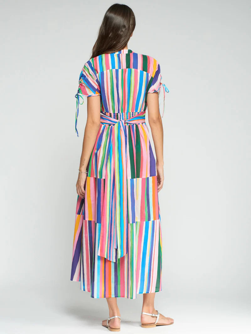 Vilagallo - Multi Color Striped Dress