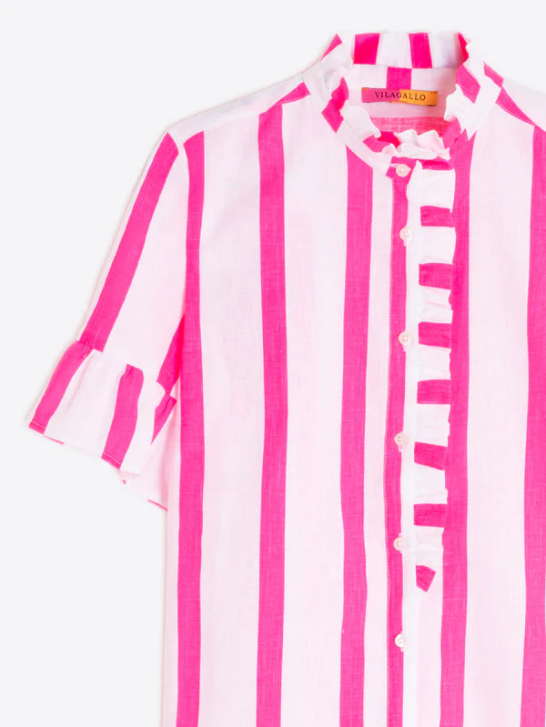 Vilagallo - Pink Striped Shirt