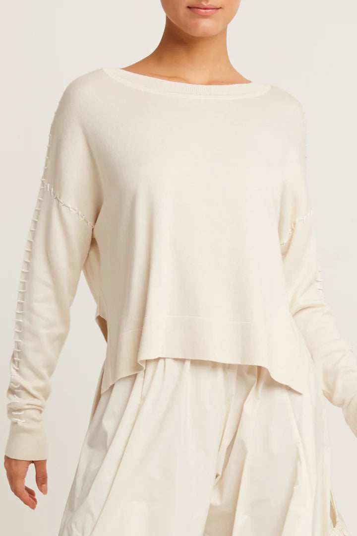 Whipstitch Crewneck Sweater