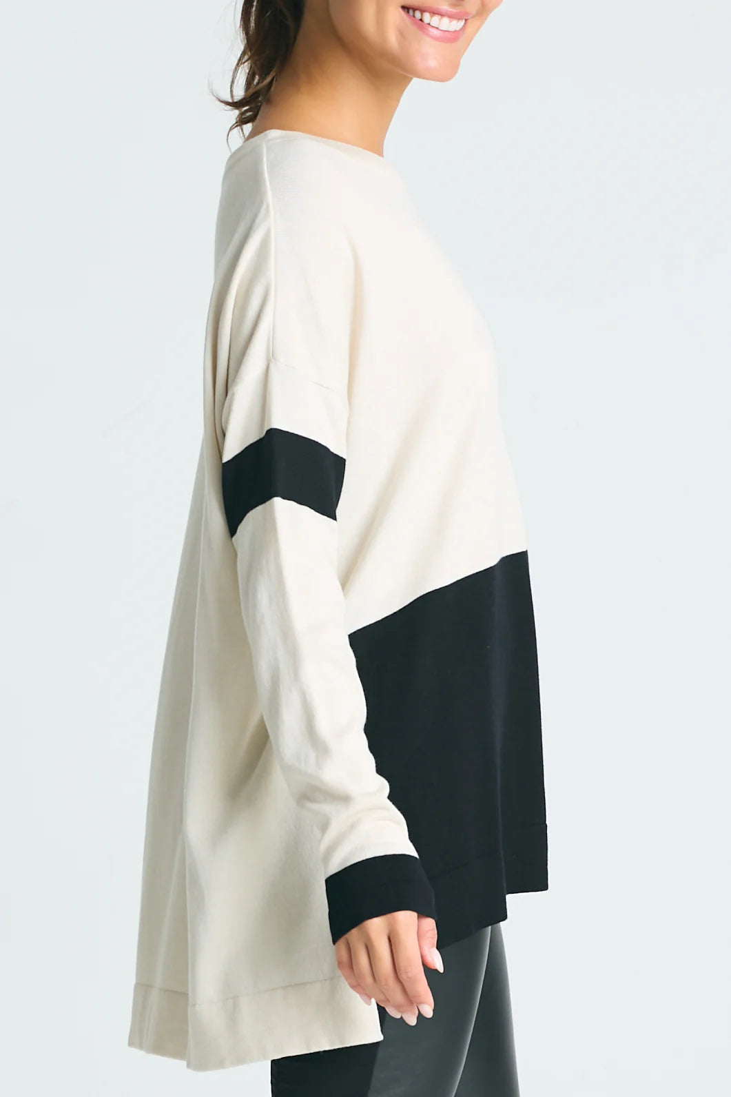 Pima Cotton Mod Graphic Crewneck Sweater