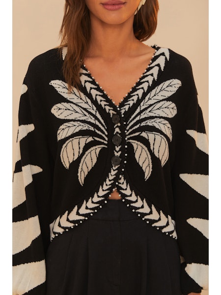 Farm Rio - Palms Graphic Cardigan