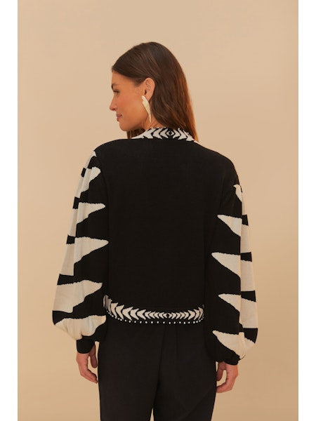 Farm Rio - Palms Graphic Cardigan