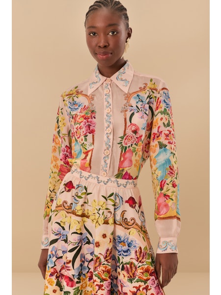 Farm Rio - Garden Terrace Pink Shirt