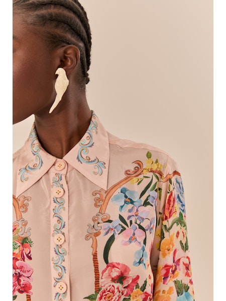 Farm Rio - Garden Terrace Pink Shirt