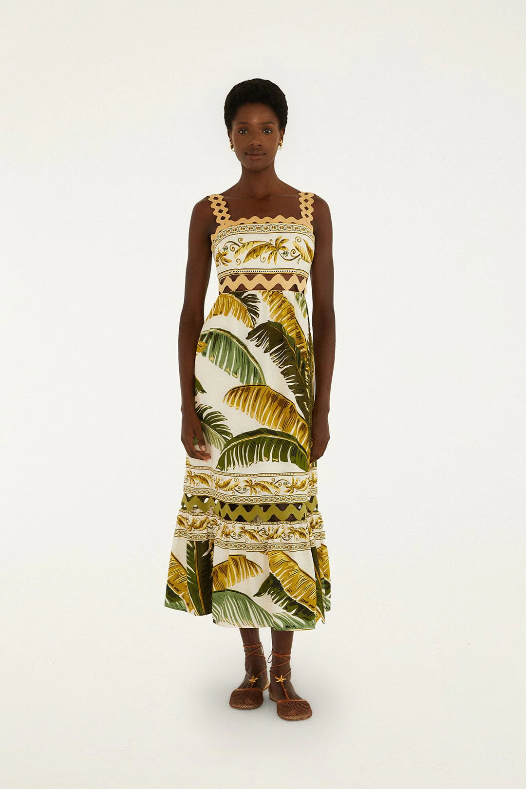 Farm Rio - Trancos Sand Sleeveless Maxi