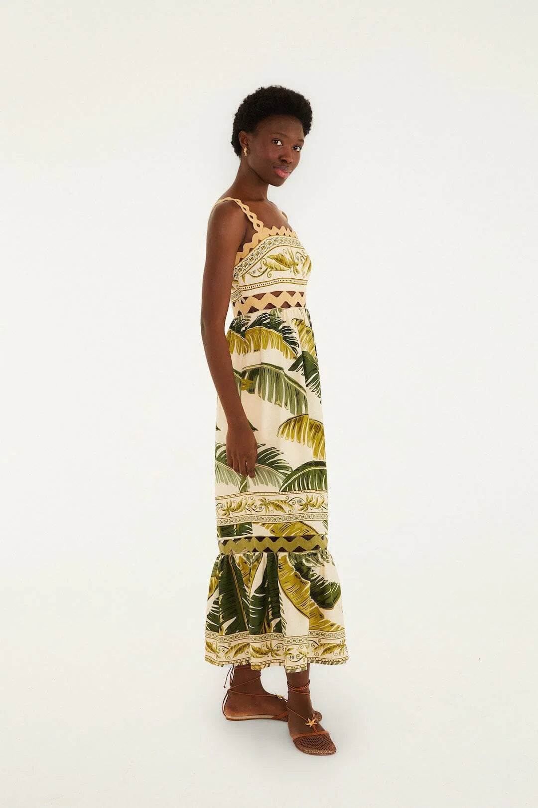 Farm Rio - Trancos Sand Sleeveless Maxi