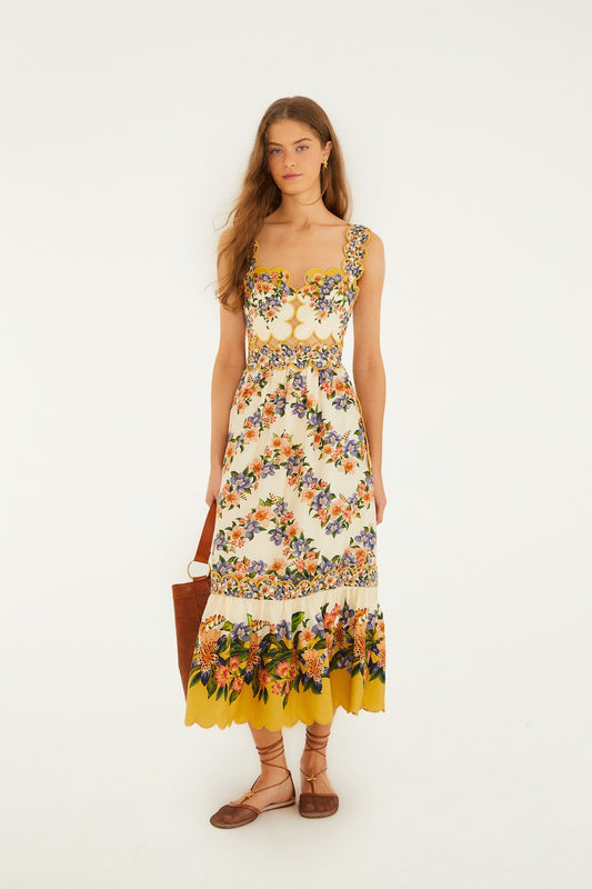 Farm Rio - Hilo Stripes Midi Dress