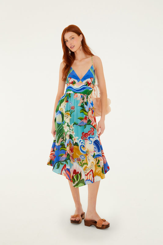 Farm Rio - Garden of Life Midi Dress