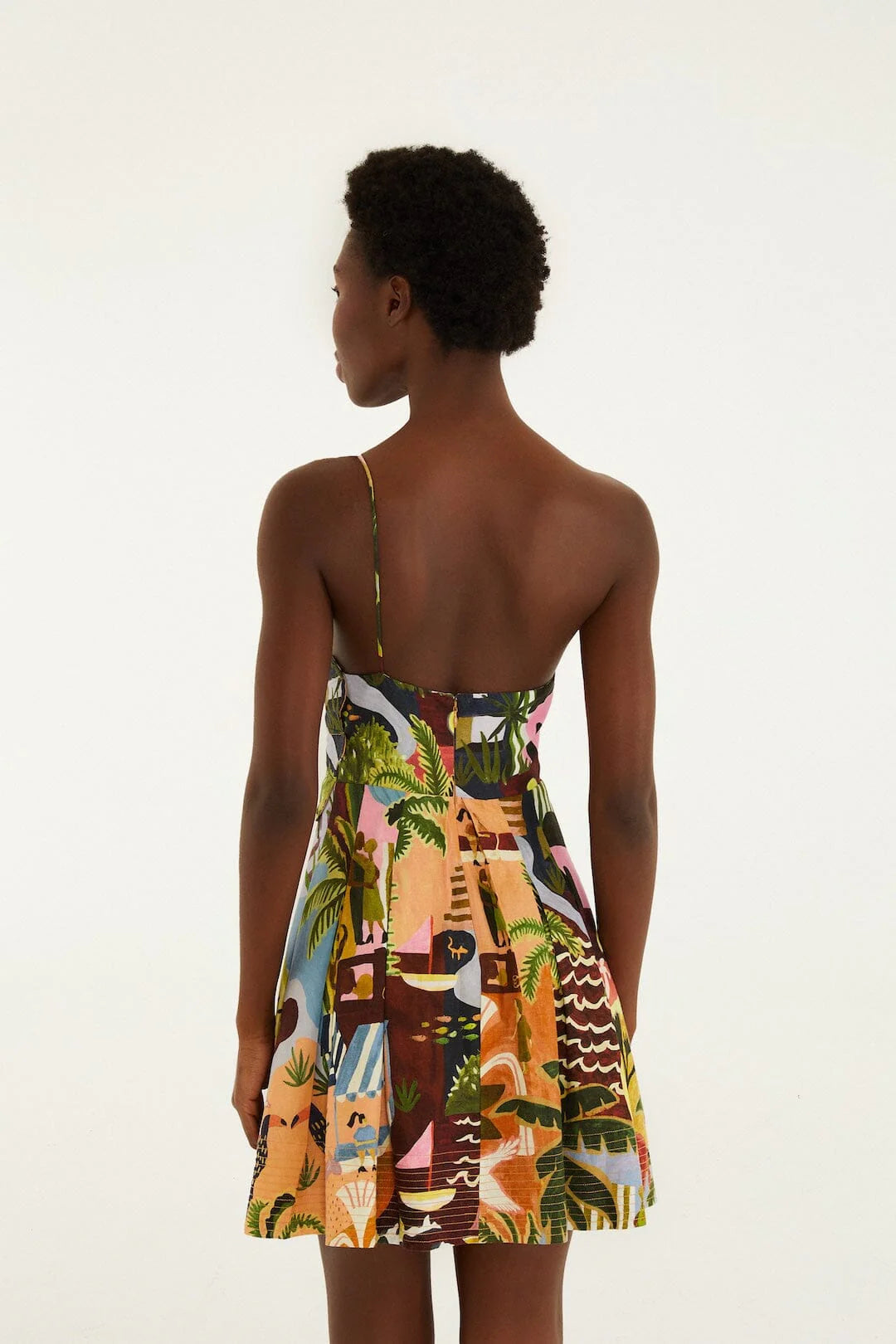 Farm Rio - Tropical Painting Mini Dress