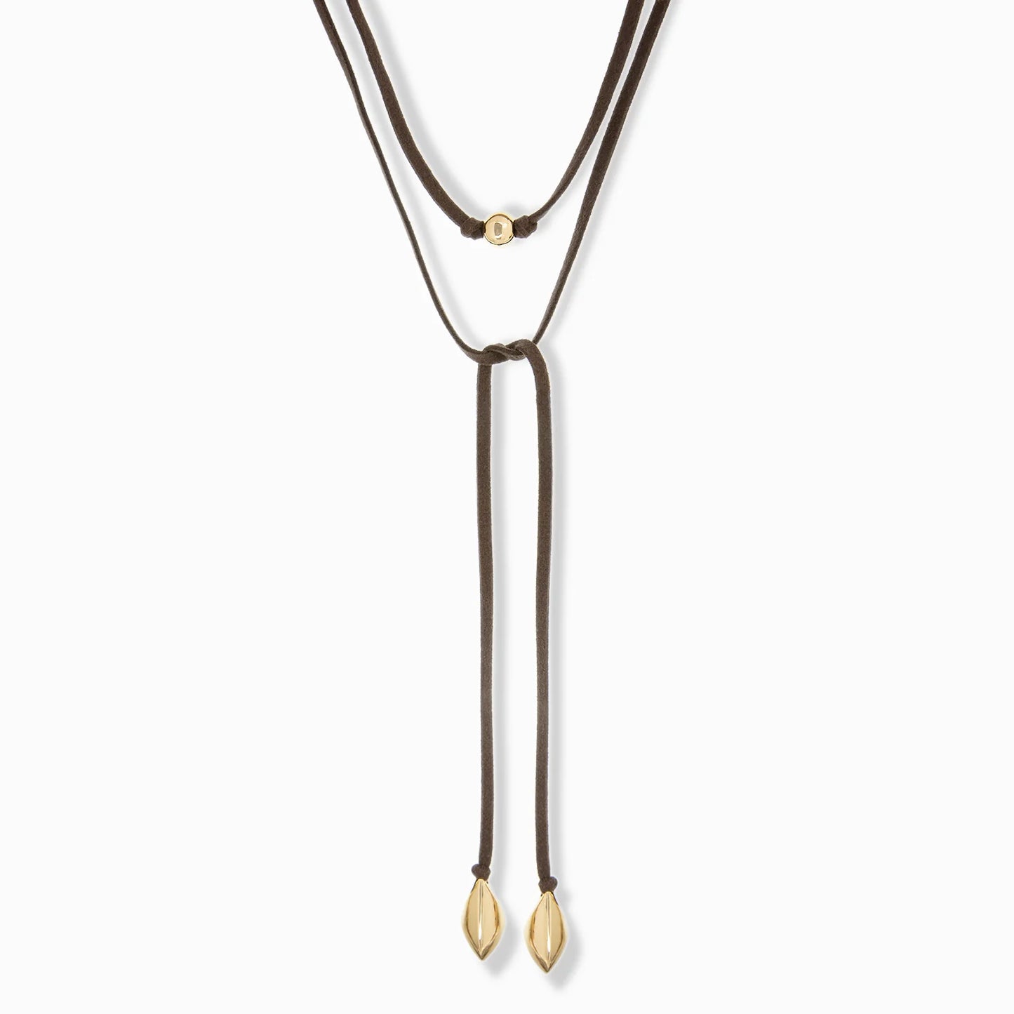 Hannah Suede Tie Necklace