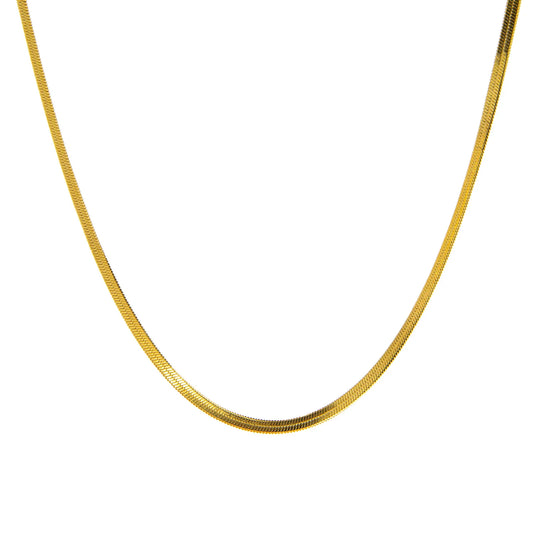 Waterproof Collection -Thin Herringbone Necklace