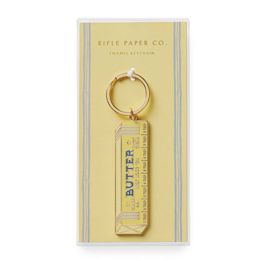 Rifle Paper - Butter Not Lose 'Em Enamel Keychain