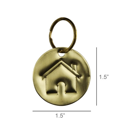 Pressed Brass Keychain