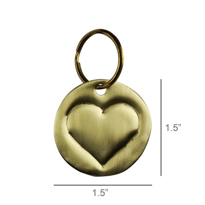 Pressed Brass Keychain