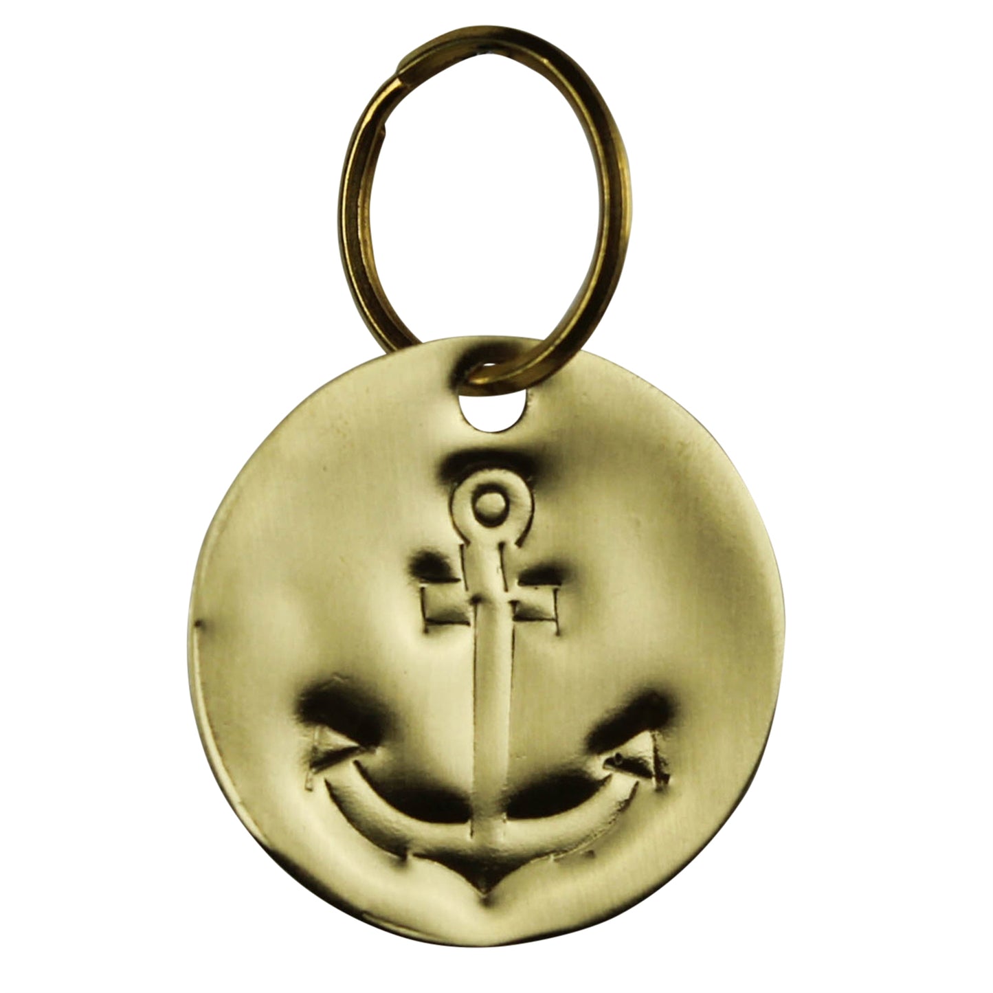 Pressed Brass Keychain