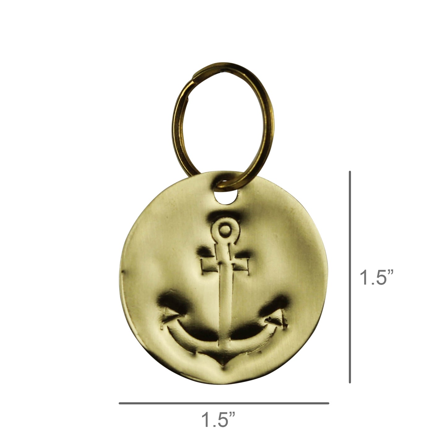 Pressed Brass Keychain