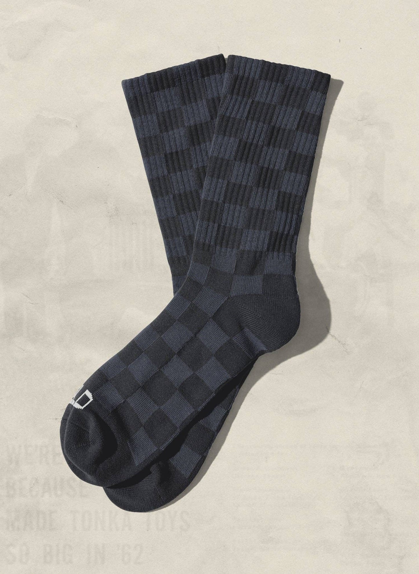 Tonal Checkerboard Crew Socks