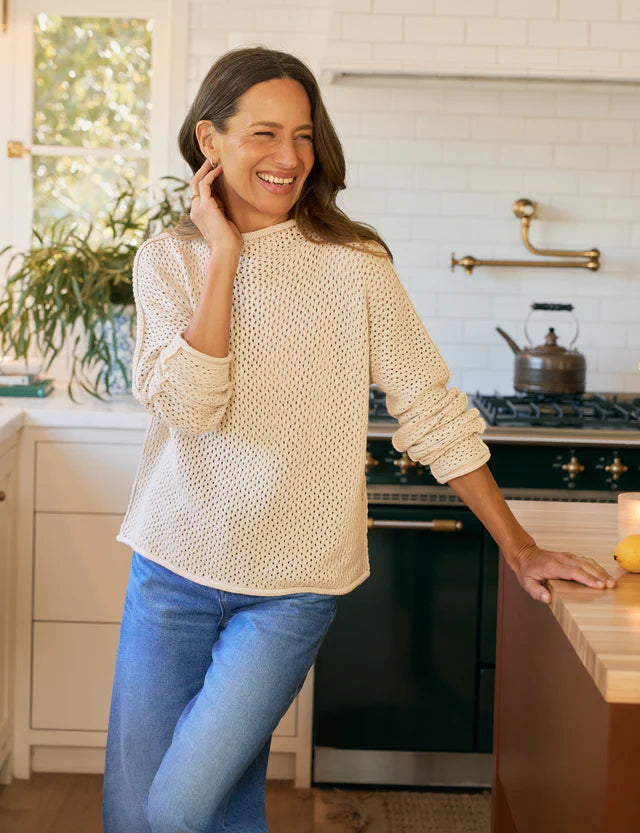 Frank & Eileen - Monterey Pointelle Sweater