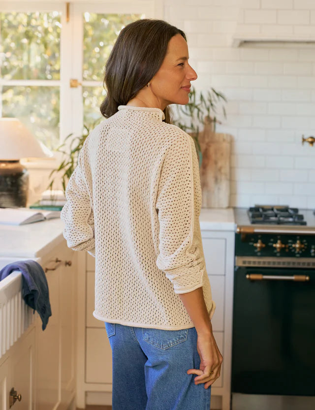Frank & Eileen - Monterey Pointelle Sweater