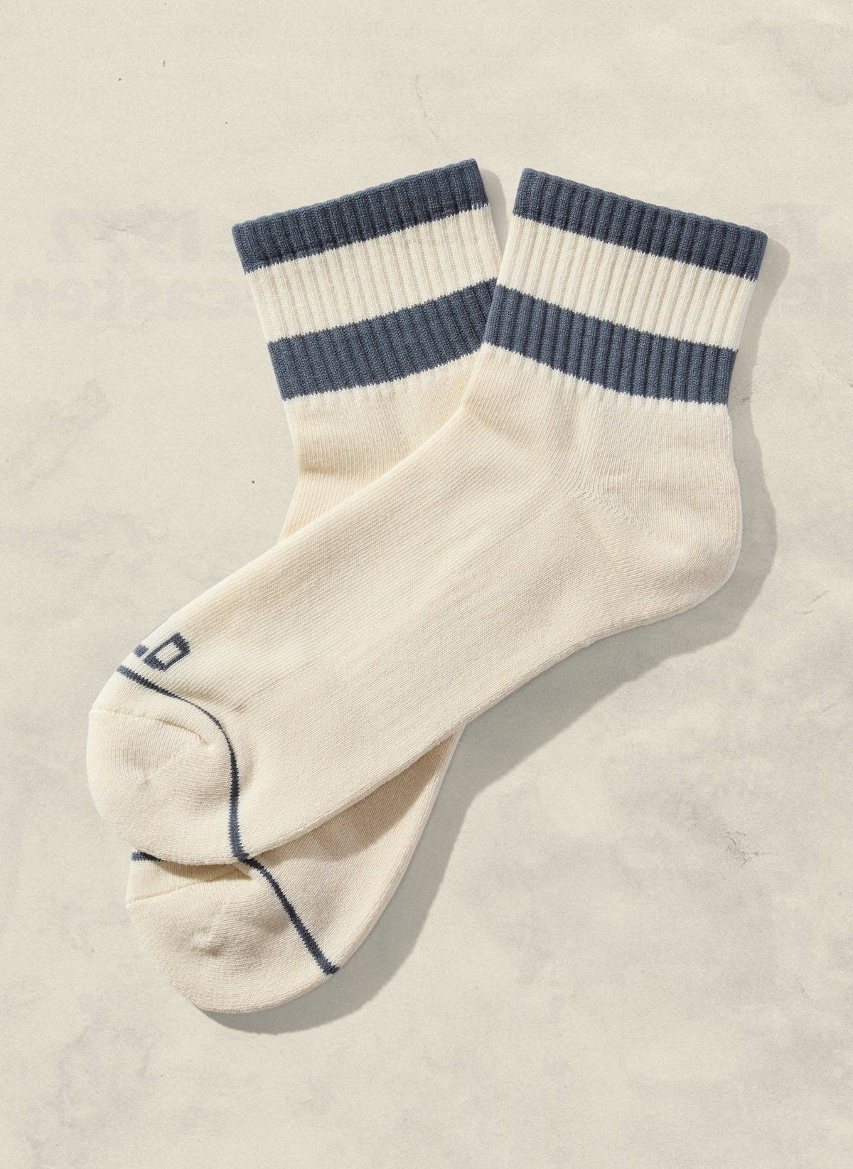 Womens Striped Quarter Socks