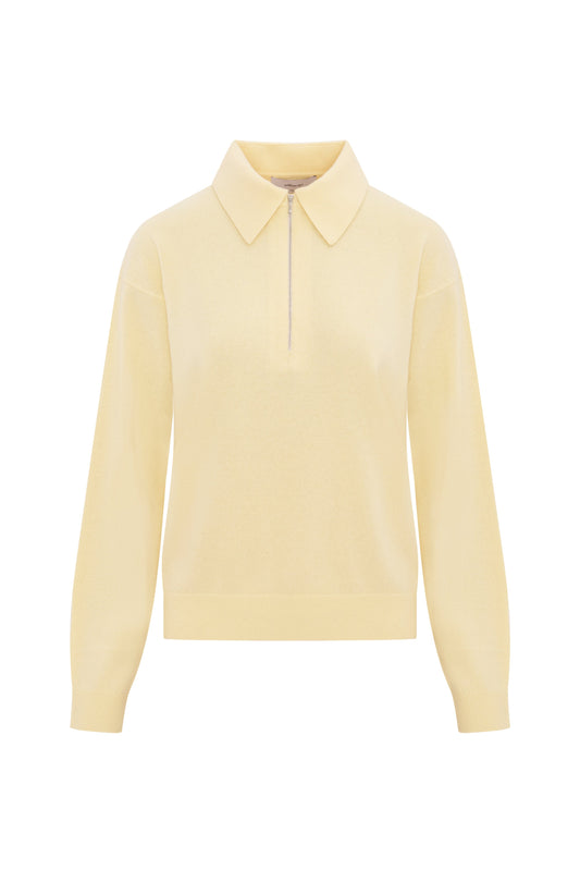 Soldout NYC - The Cashmere Zip Polo