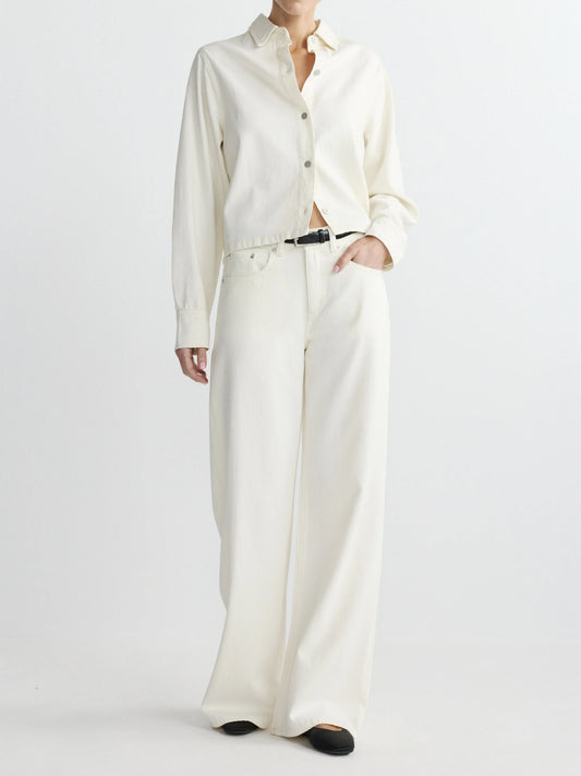 DL1961 - Montauk Shirt in Eggshell Aura