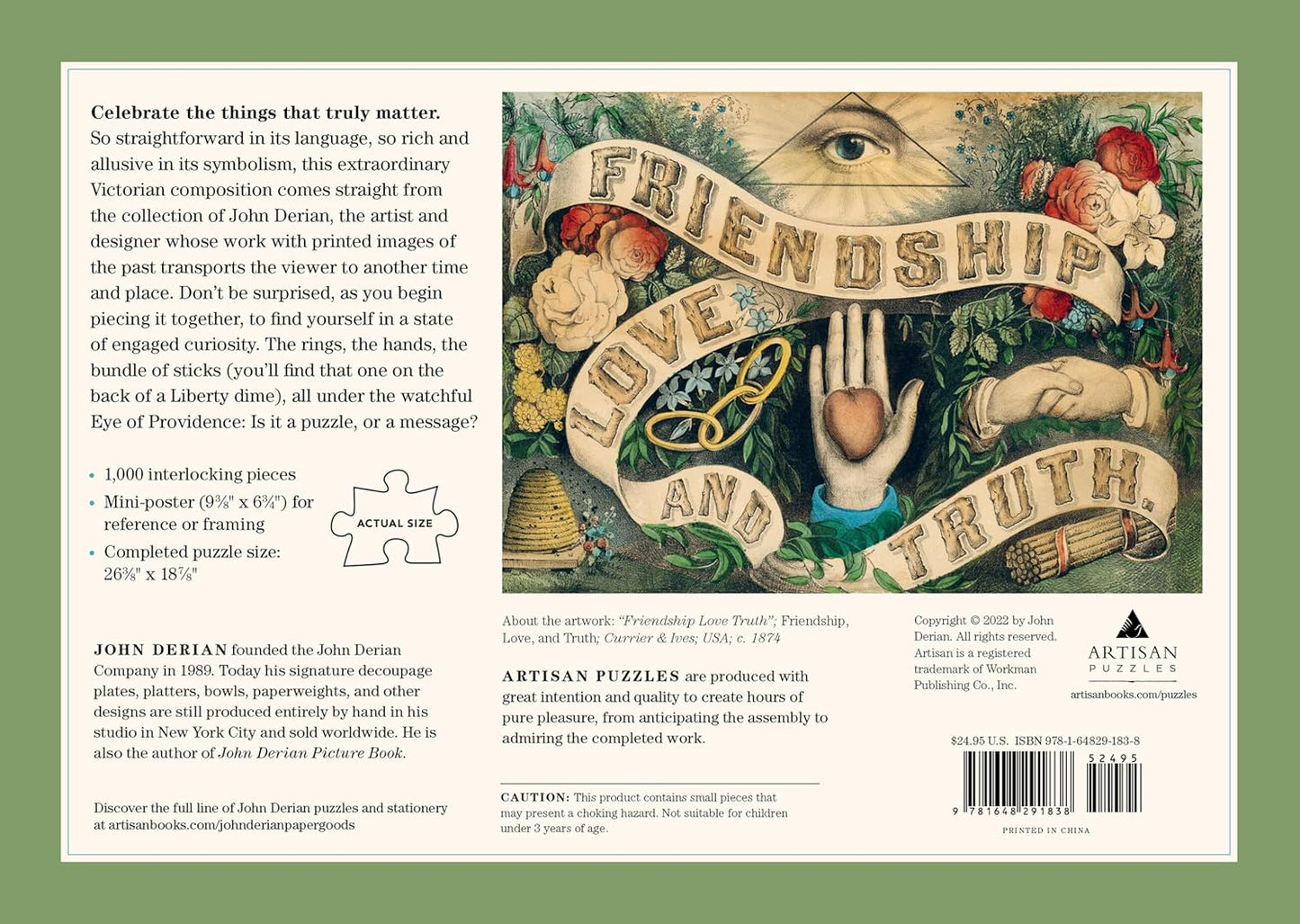 John Derian - Friendship, Love, and Truth Puzzle