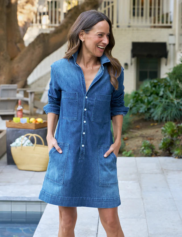 Frank & Eileen - Ireland Dress in Italian Dream Denim