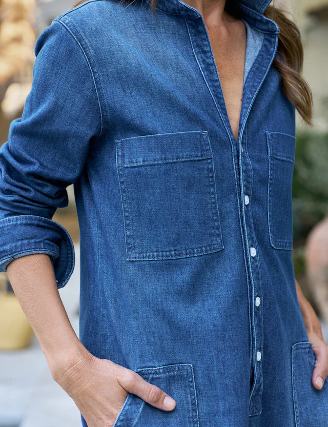 Frank & Eileen - Ireland Dress in Italian Dream Denim
