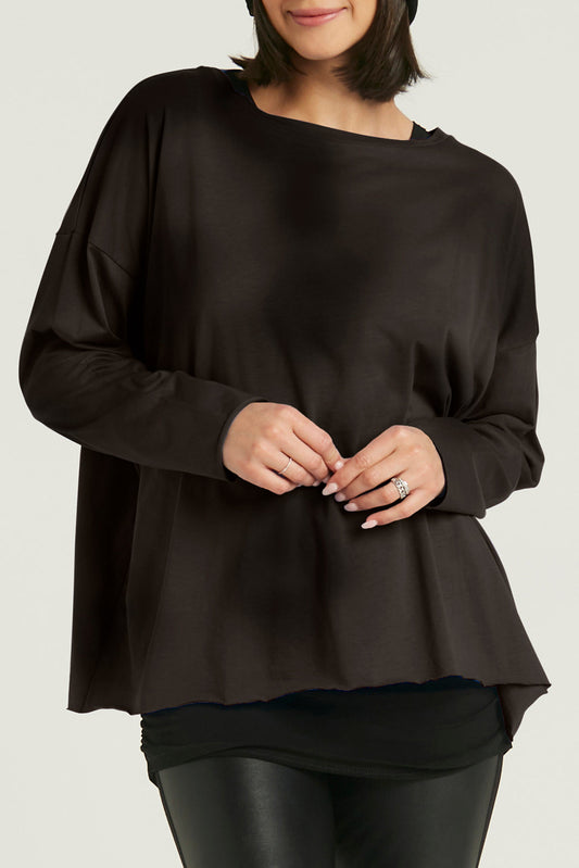 Pima Cotton Oversyed Luxury Boxy Tee