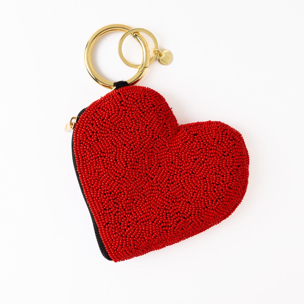 Puffy heart coin purse
