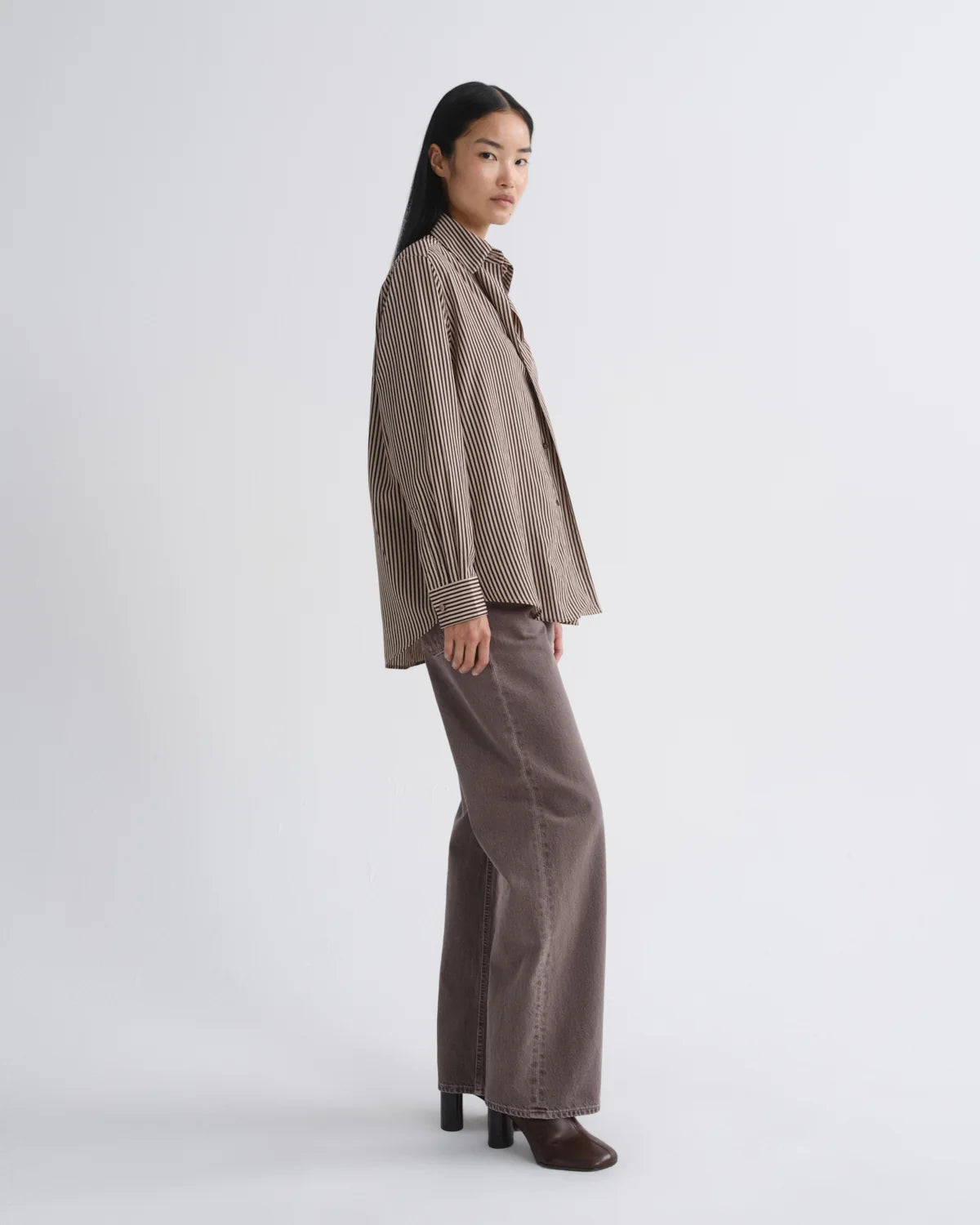 AGOLDE - Aris Shirt in Trace Stripe