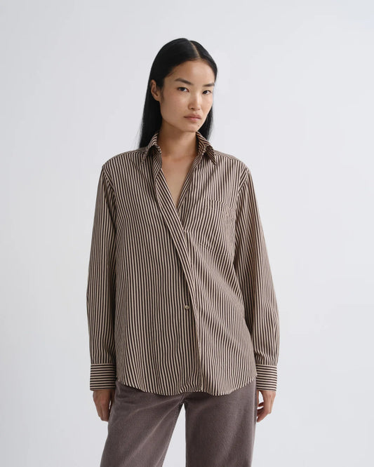 AGOLDE - Aris Shirt in Trace Stripe
