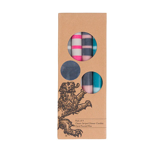 Striped Taper Candles