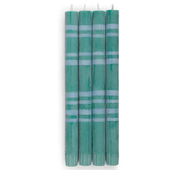 Striped Taper Candles