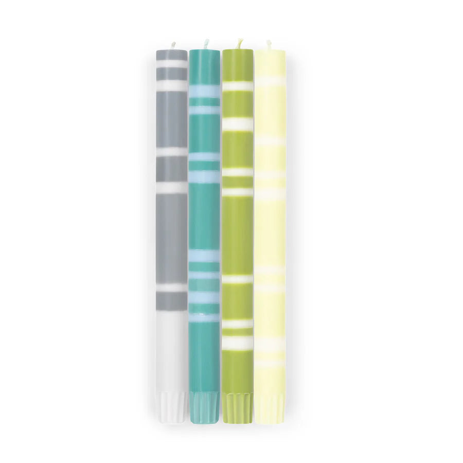 Striped Taper Candles