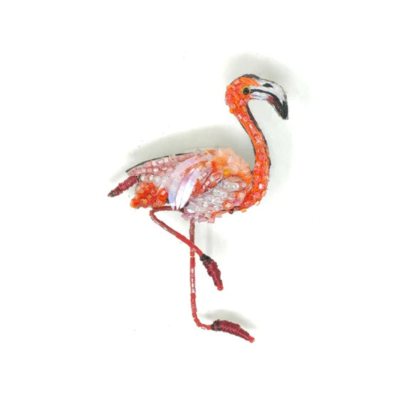Trovelore Brooch - Caribbean Flamingo