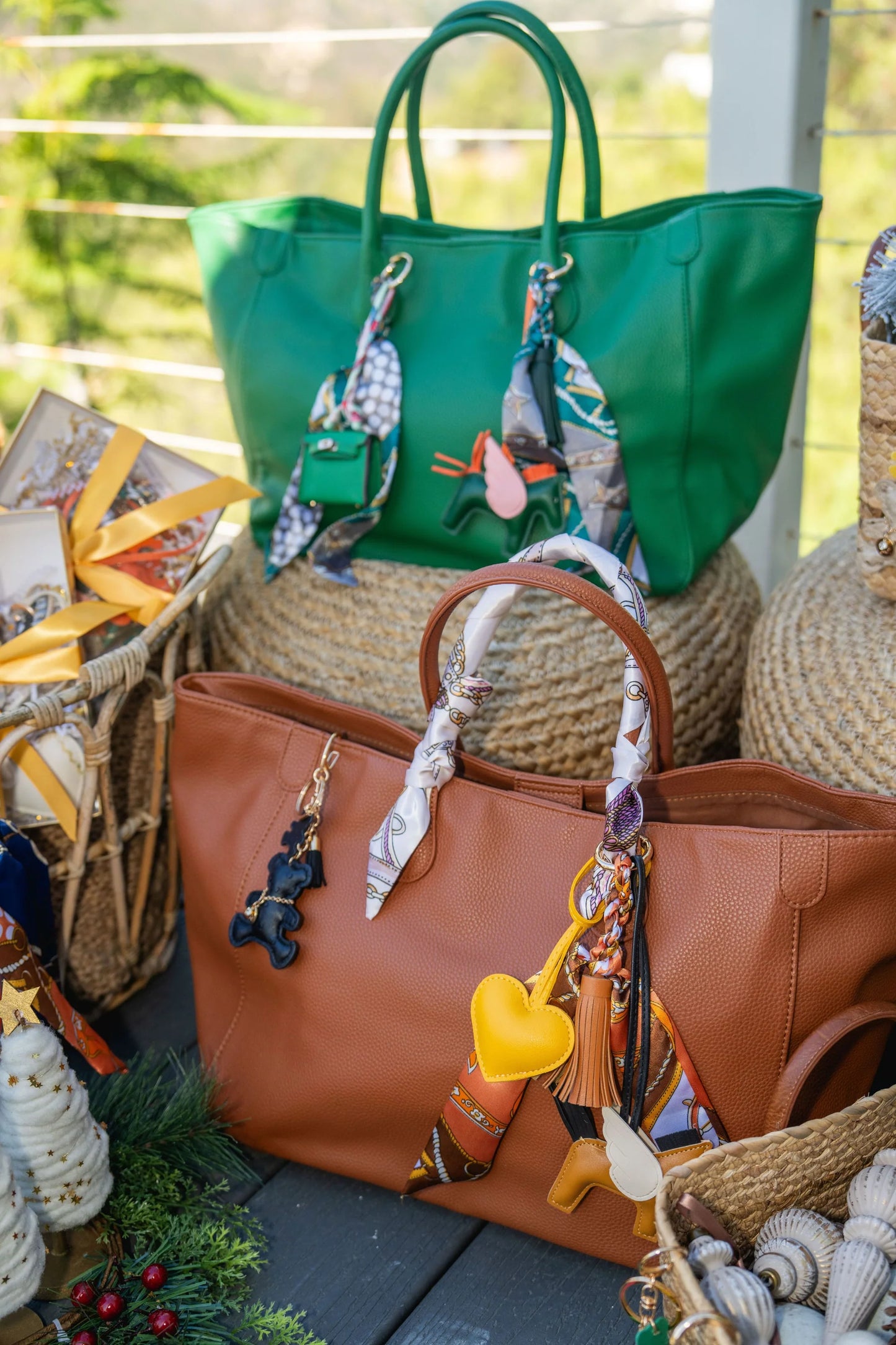 Vegan Leather Purse Charms