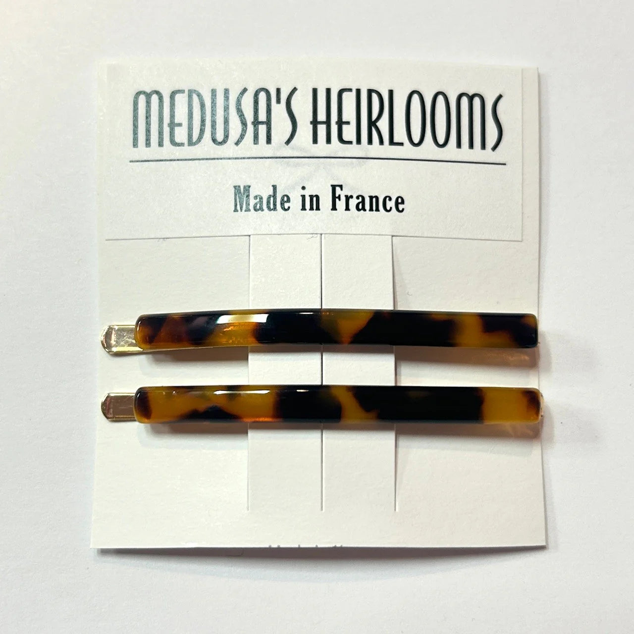 French Tortoise Bobby Pins