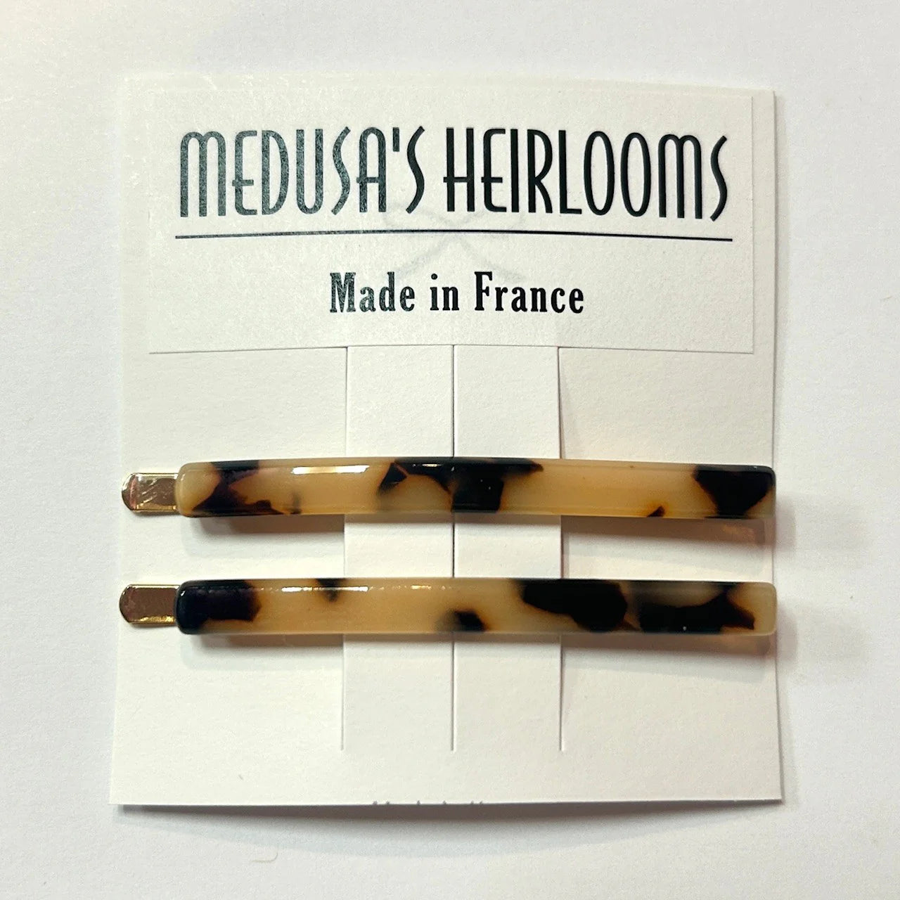 French Tortoise Bobby Pins