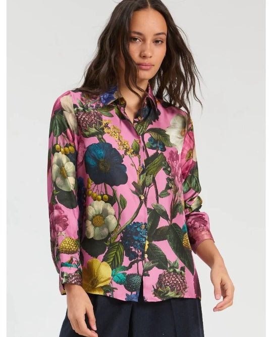 Vilagallo - Floral Silk Blouse