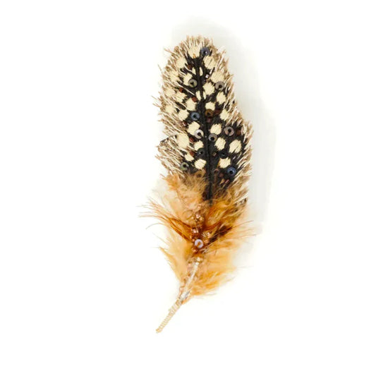 Trovelore Brooch - Guinea Feather