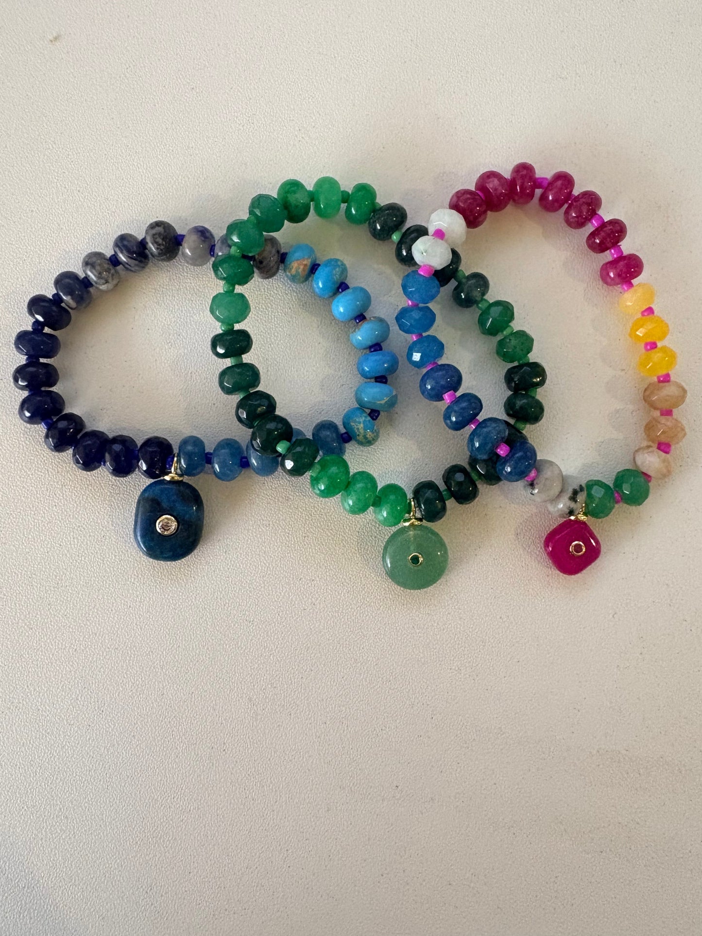 Multi Beaded Stone Bracelet