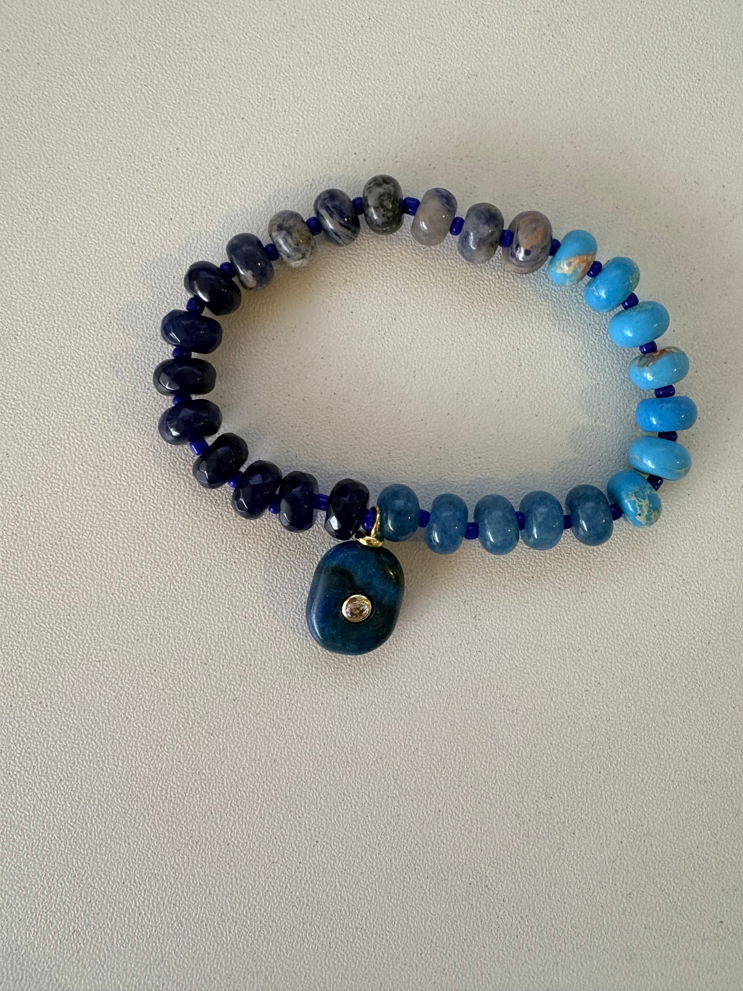 Multi Beaded Stone Bracelet